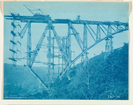 Construction of the Viaur Viaduct in France by the Societé de Construction des Battignolles, 4 November 1901