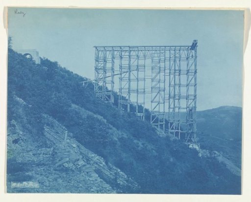 Construction of the Viaur Viaduct in France by the Société de Construction des Battignolles, 8 August 1900