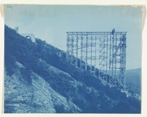 Construction of the Viaur Viaduct in France by the Société de Construction des Battignolles, 7 September 1900