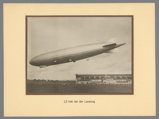 Landing of the zeppelin