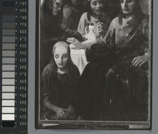 Photographic reproduction of a (detail) painting by Han van Meegeren