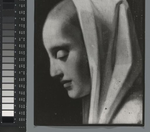 Photographic reproduction of a (detail) painting by Han van Meegeren