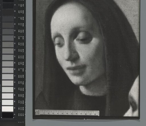 Photographic reproduction of a (detail) painting by Han van Meegeren