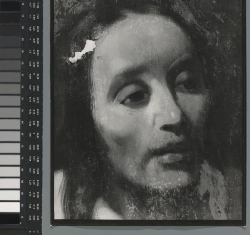 Photographic reproduction of a (detail) painting by Han van Meegeren