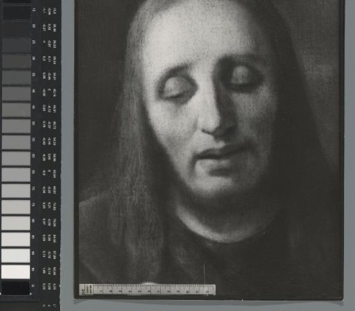 Photographic reproduction of a (detail) painting by Han van Meegeren