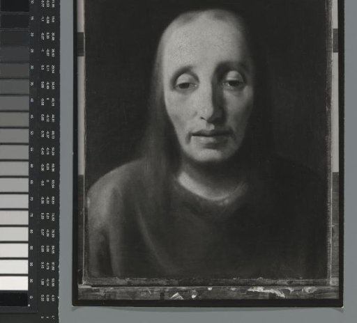 Photographic reproduction of a (detail) painting by Han van Meegeren