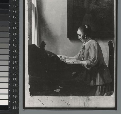 Photographic reproduction of a (detail) painting by Han van Meegeren