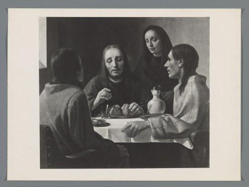 Photographic reproduction of a (detail) painting by Han van Meegeren