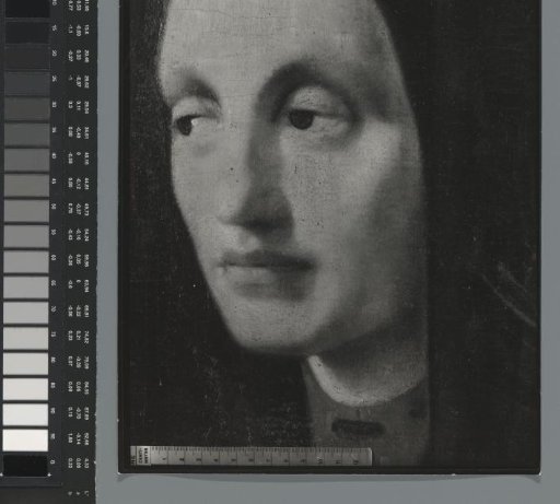 Photographic reproduction of a (detail) painting by Han van Meegeren