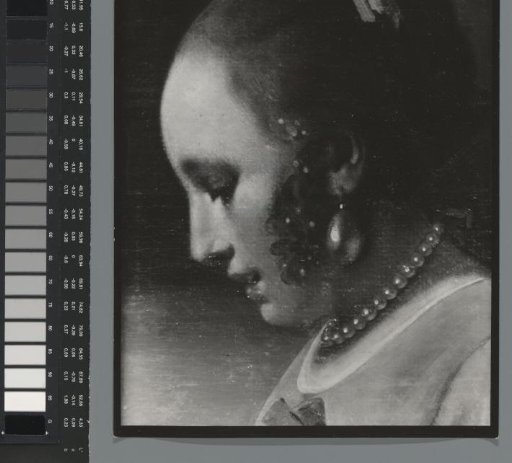 Photographic reproduction of a (detail) painting by Han van Meegeren