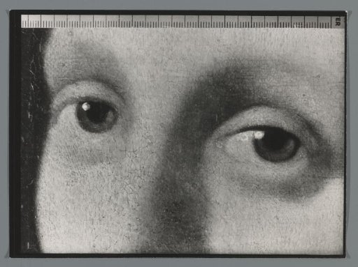 Photographic reproduction of a (detail) painting by Han van Meegeren