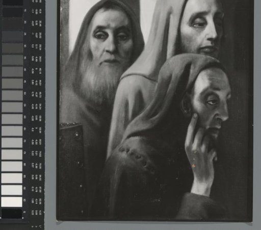 Photographic reproduction of a (detail) painting by Han van Meegeren