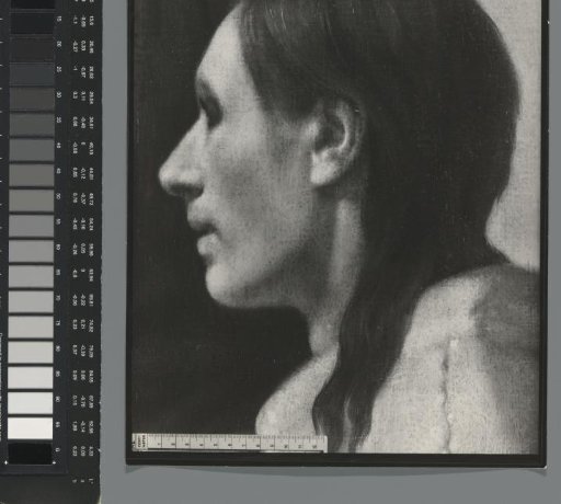 Photographic reproduction of a (detail) painting by Han van Meegeren