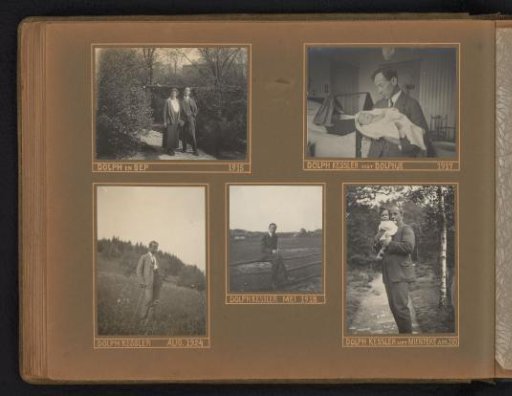Dolph Kessler with his wife Bep, and children Dolph and Miente