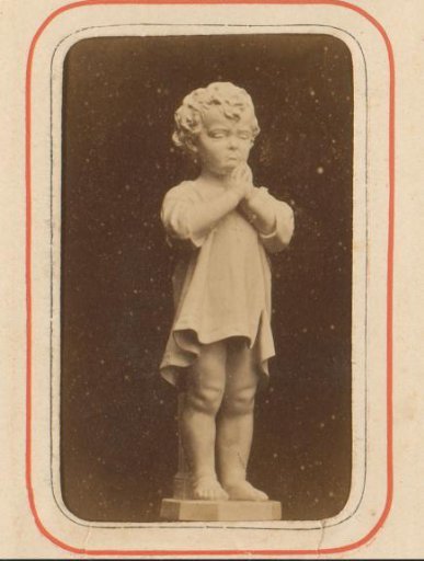 Photographic reproduction of a plaster copy of a sculpture by Pietro Guarnerio