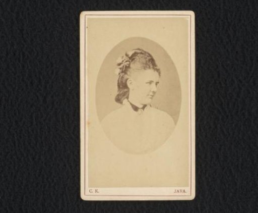 Photographic reproduction of a photographic portrait of Queen Emma