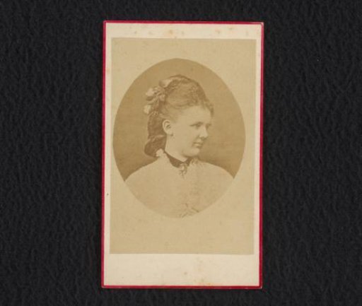 Photographic reproduction of a photographic portrait of Queen Emma