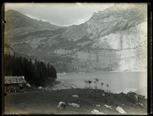 Mountain landscape with a lake