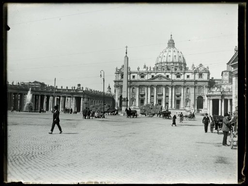 St. Peter's Square with the colonnade, St. Peter's Basilica and the Vatican Obelisk, Vatican City