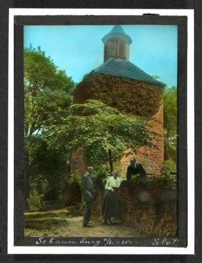 Portrait of Three Unknown People by a Tower in Schaumburg
