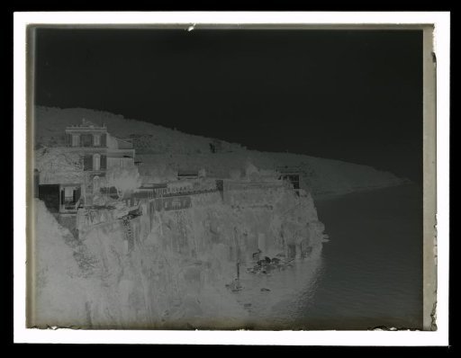 View of a City on a Rock by the Coast, Sorrento or Capri