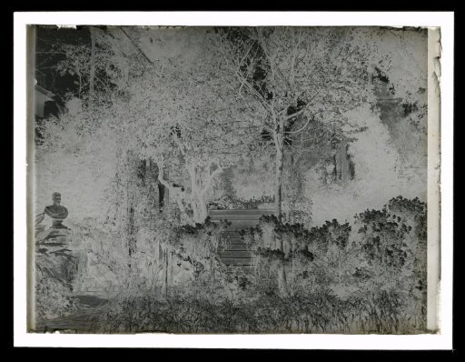 View of a Garden, with a Bust on the Left, in Sorrento or Capri