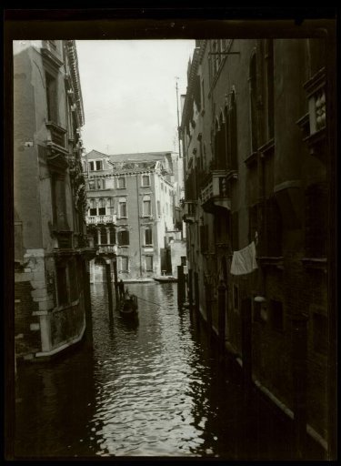 Film negative with a view of Venice