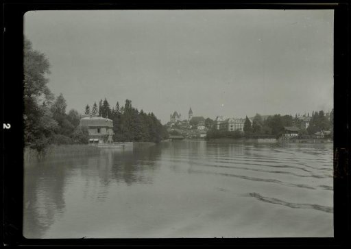 Film Negative with a Recording of Basel, Thun, Kandersteg, or Gemmi