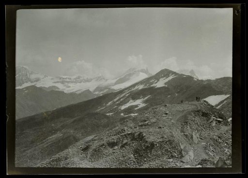 Film negative with a view of Zermatt