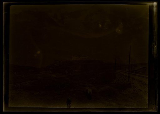 Film negative with a view of Zermatt