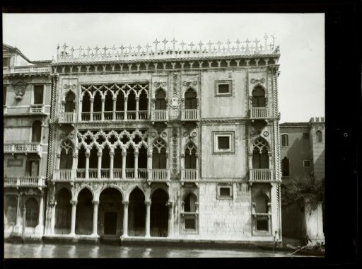 Film negative with a view of Venice
