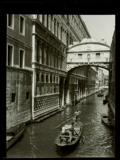 Film negative with a view of Venice