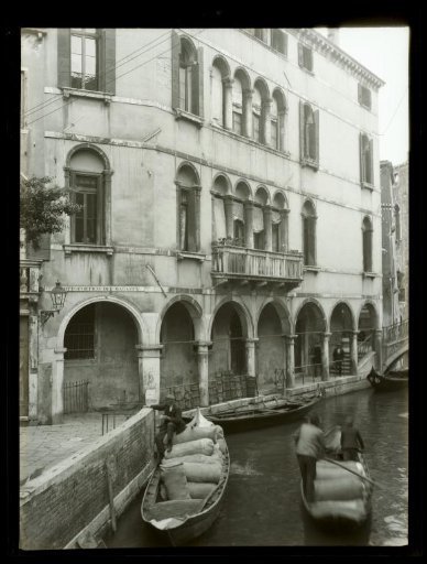 Film negative with a view of Venice
