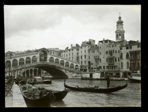Film negative with a view of Venice