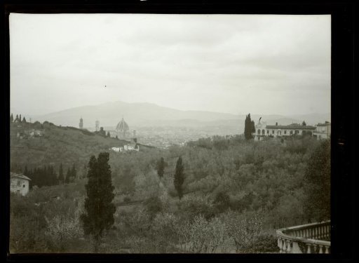 Film negative with a view of Florence