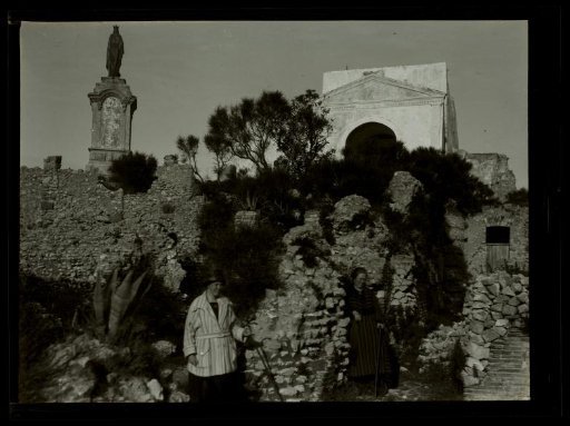Film negative with a view of Naples or surroundings