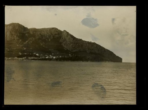 Film negative with a view of Naples or surroundings