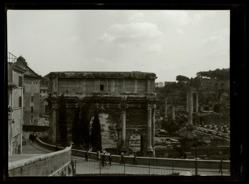 Film Negative with a View of Rome