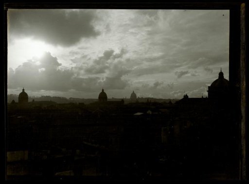 Film negative with a view of Rome