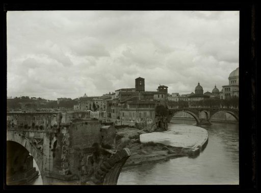 Film negative with a view of Rome