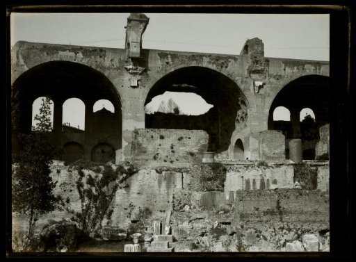 Film negative with a view of Rome