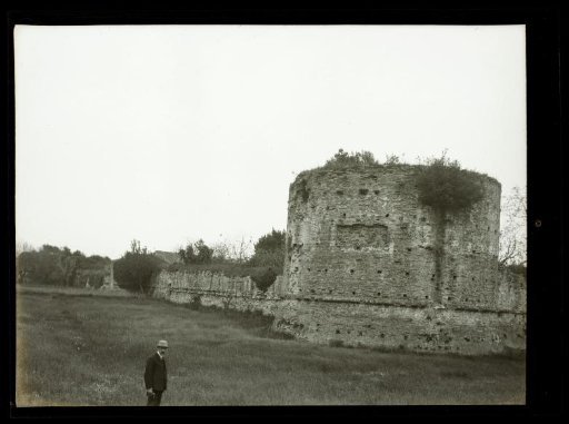 Film negative with a view of Genoa, Pisa, Ravenna, or Milan