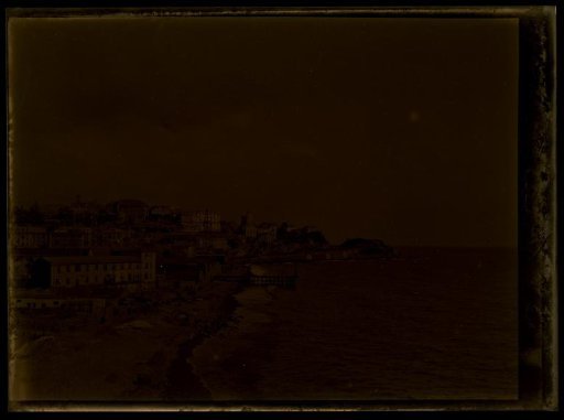 Film negative with a view of Genoa, Pisa, Ravenna, or Milan