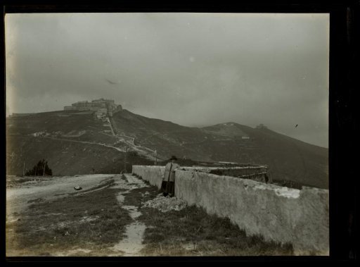 Film negative with a view of Genoa, Pisa, Ravenna, or Milan