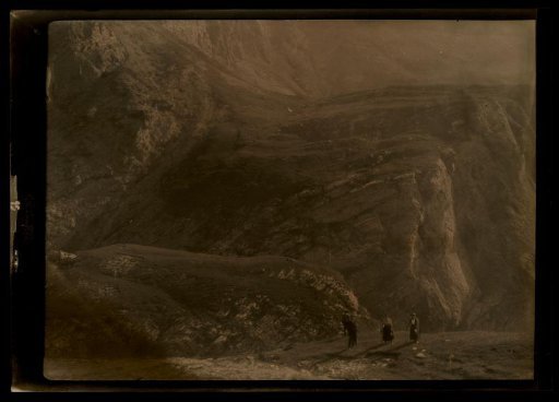 Film negative with a view of Basel, Thun, Kandersteg, or Gemmi