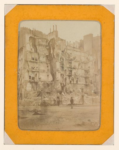 Destroyed Houses in the Rue Royale by the Paris Commune