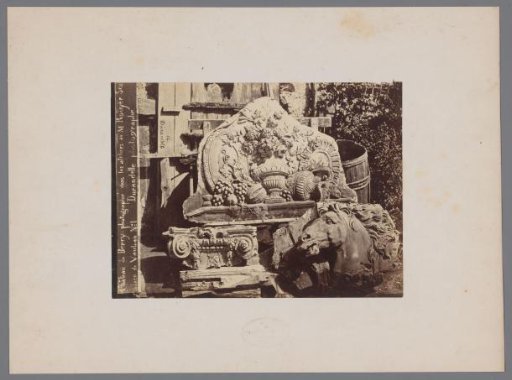 Architectural Fragments of the Château de Bercy