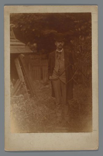 Portrait of Alphons Diepenbrock, standing outdoors