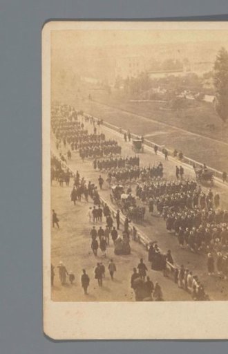 Procession on the Avenue de l'Impératrice, Paris