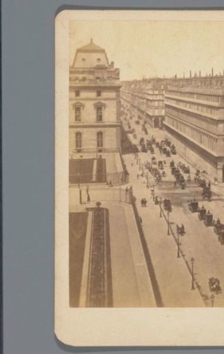 Street view of the Rue de Rivoli, Paris